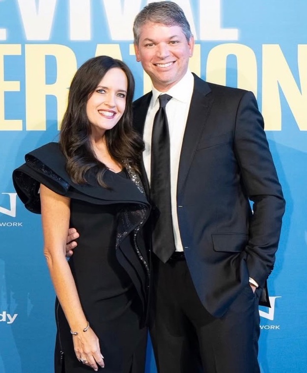 Chad Prewett and his wife at an event
